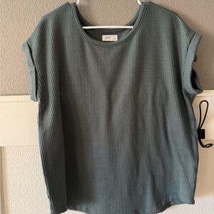 Women’s Maurice’s 24-7 Super Soft Ribbed Knit Top in Teal - Size Medium